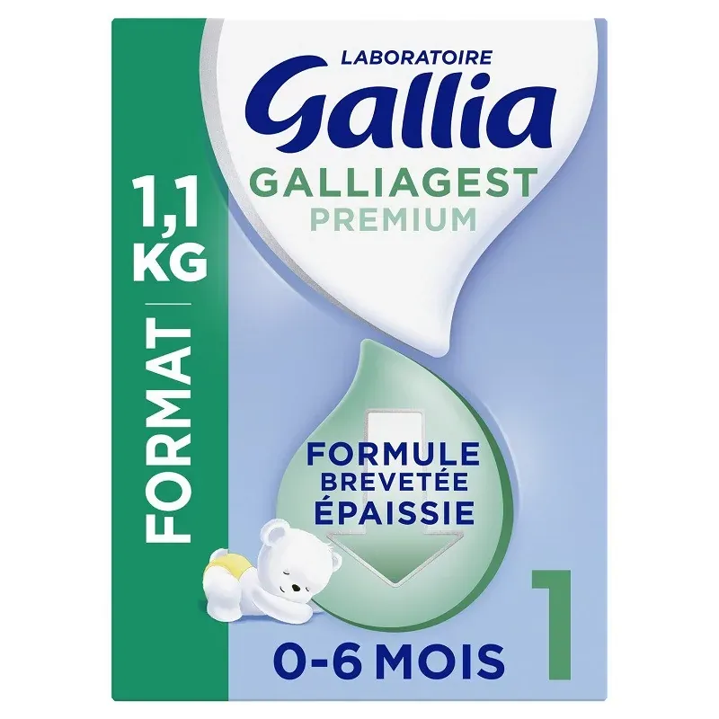 Gallia Galliagest Premium 0-6 mois Formule  Épaissie 1,1kg - Univers Pharmacie