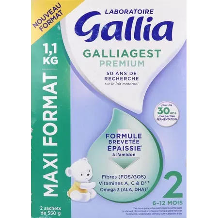 Gallia Galliagest Premium 6-12 mois Formule Épaissie 1,1kg - Univers Pharmacie