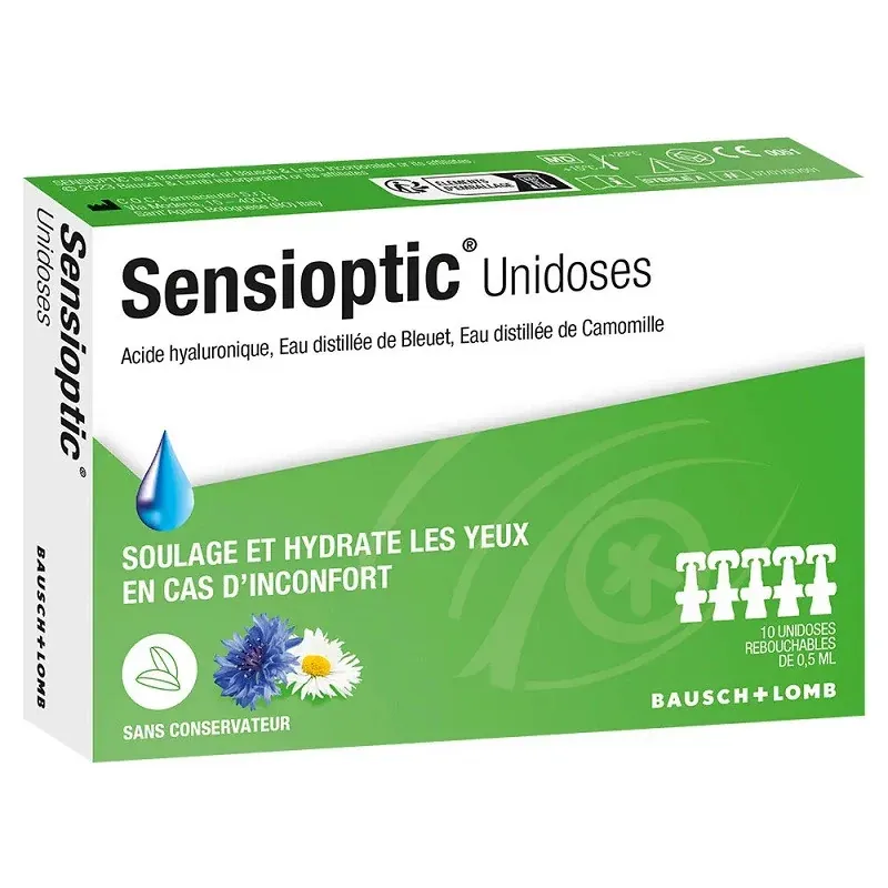 Sensioptic Unidoses 10X0,5ml - Univers Pharmacie