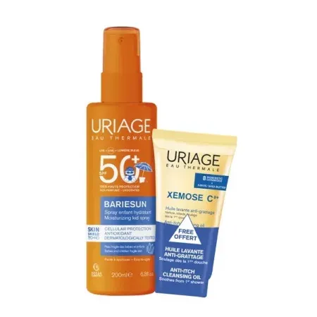 Uriage Bariesun Spray Enfant Hydratant SPF50+ 200ml + Huile Lavante 50ml - Univers Pharmacie