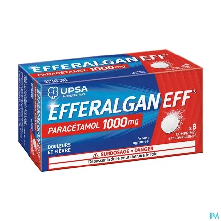 Efferalganeff 1000mg Agrumes Upsa 8 comprimés...