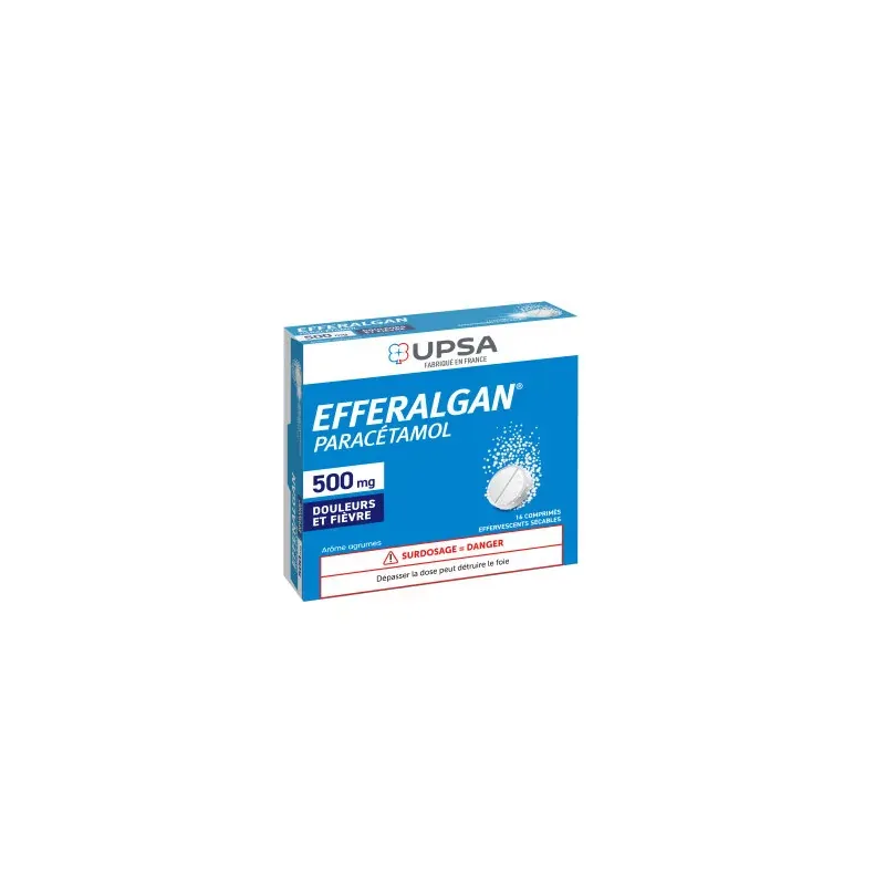 Efferalgan 500mg Arôme Agrumes 16 comprimés effervescents - Univers Pharmacie