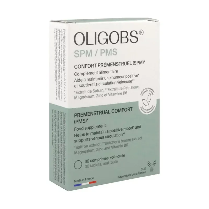 Oligobs SPM/PMS Confort Prémenstruel SPM 30 comprimés - Univers Pharmacie
