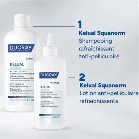 Ducray Kelual Squanorm Anti-pelliculaire Lotion Rafraîchissante 190ml - Caractéristiques