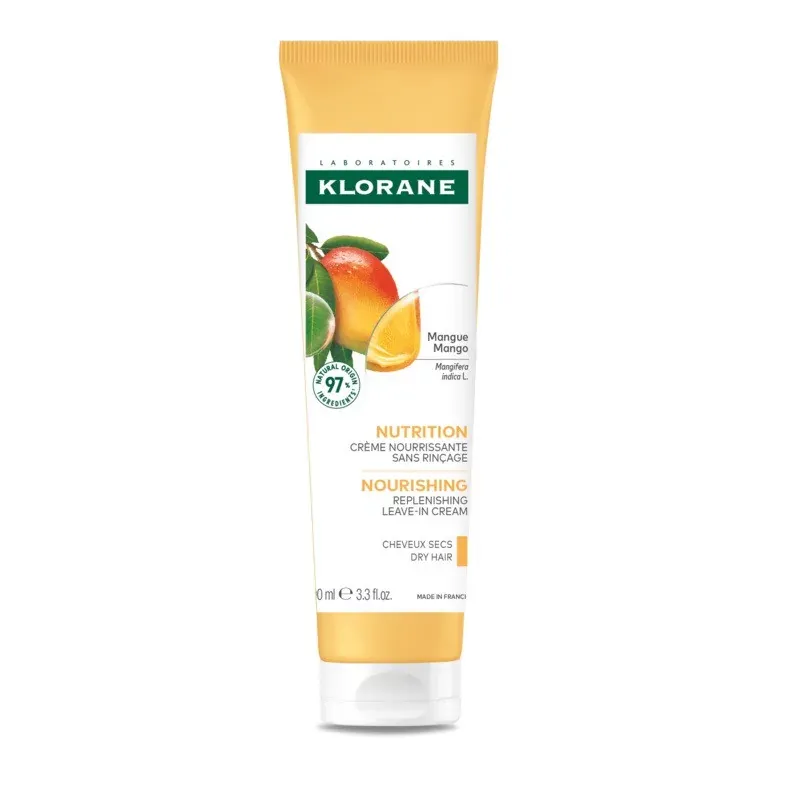 Klorane Nutrition Crème Nourrissante Sans Rinçage Mangue 100ml - Univers Pharmacie