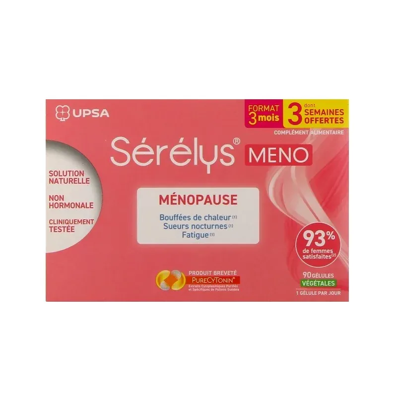 Sérélys Meno Ménopause 90 gélules - Univers Pharmacie