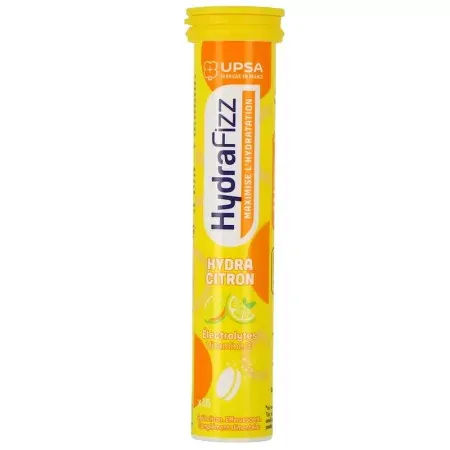 Upsa Hydrafizz Hydra Goût Citron 16 comprimés effervescents - Univers Pharmacie