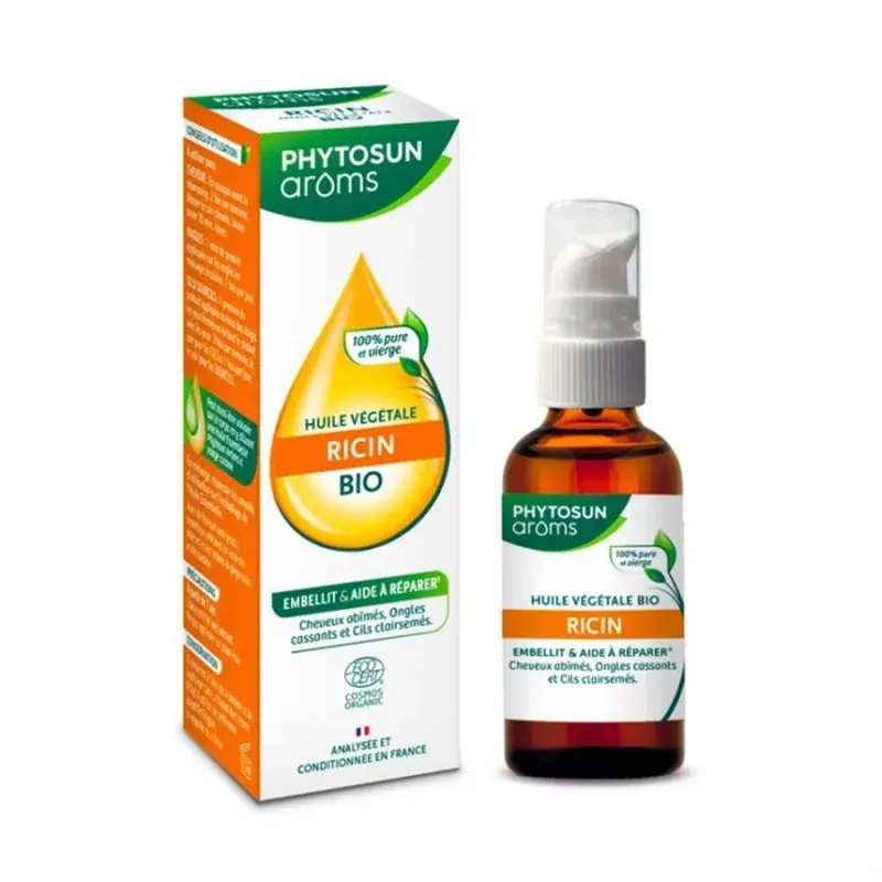 Phytosun Arôms Huile Végétale Ricin Bio 50ml - Univers Pharmacie