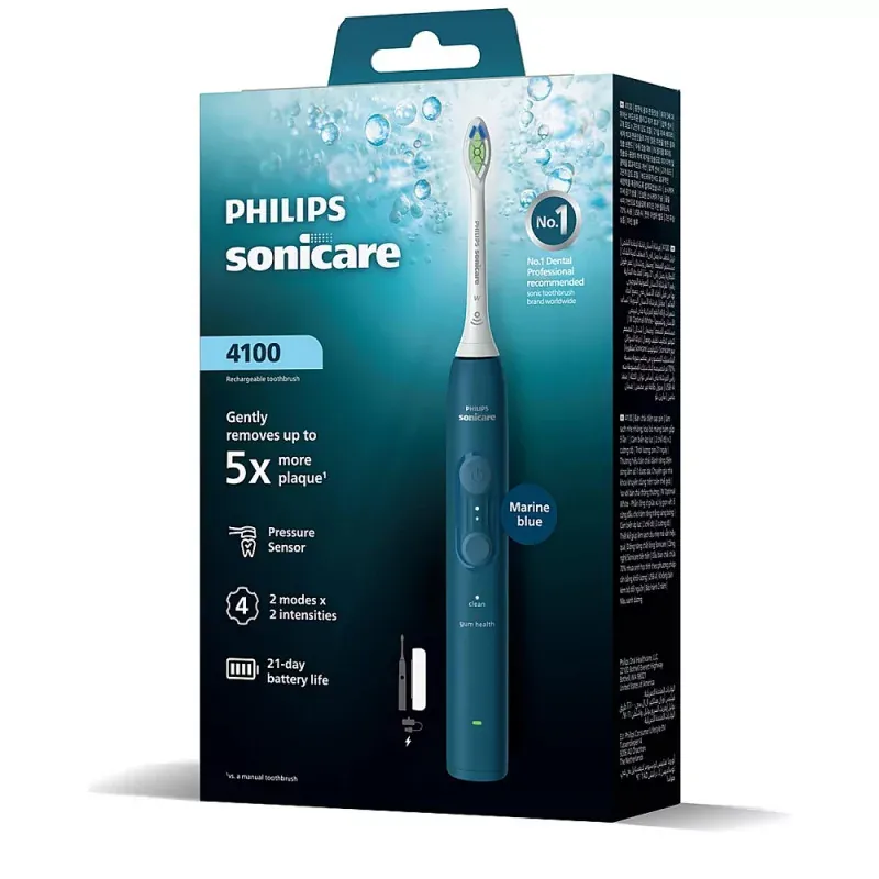 Philips Sonicare Brosse à Dents Electrique 4100 Bleue Marine - Univers Pharmacie