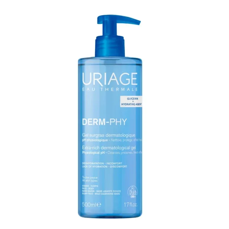 Uriage Derm-Phy Gel Surgras Dermatologique 500ml - Univers Pharmacie