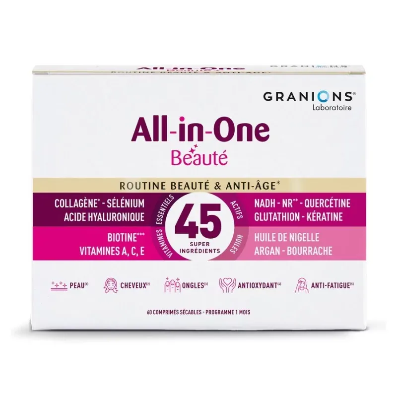 Granions All-in-One Beauté 60 comprimés sécables - Univers Pharmacie