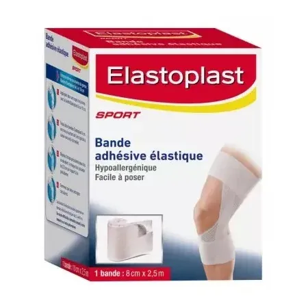 Elastoplast Sport Bande Adhésive Élastique 8cmX2,5m - Univers Pharmacie