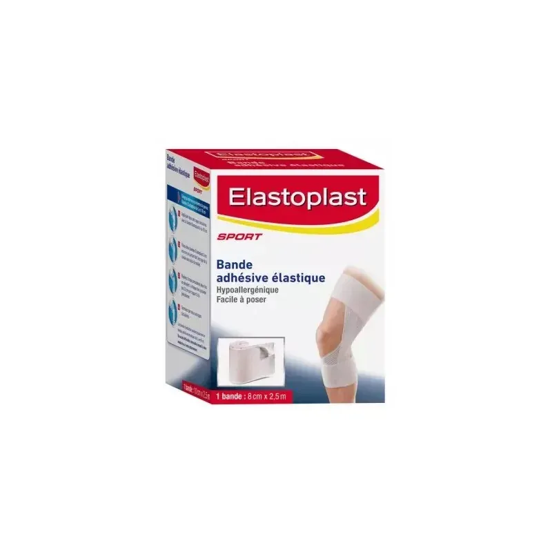 Elastoplast Sport Bande Adhésive Élastique 8cmX2,5m - Univers Pharmacie