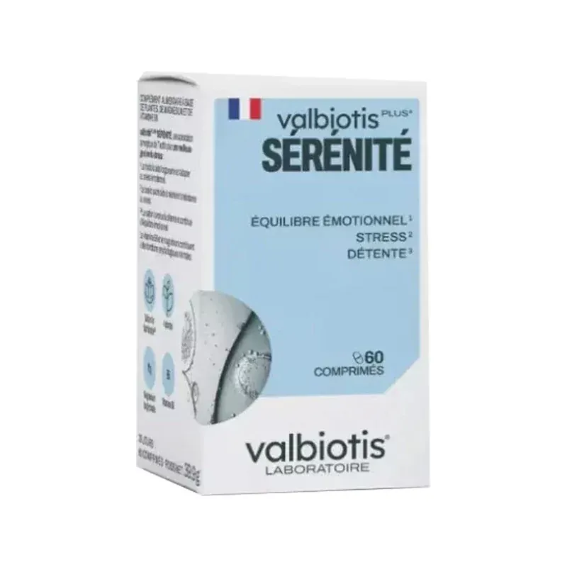 Valbiotis Plus Sérénité 60 comprimés - Univers Pharmacie