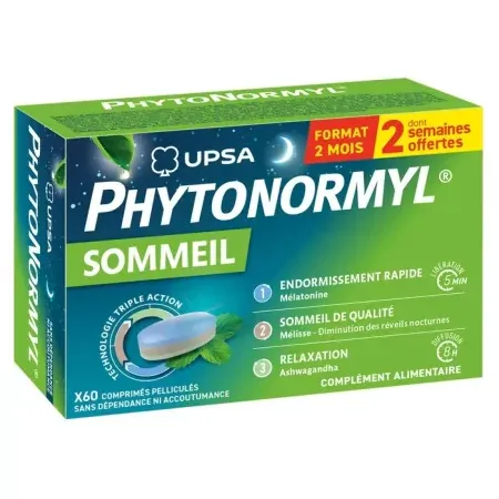 Upsa Phytonormyl Sommeil 60 comprimés - Univers Pharmacie