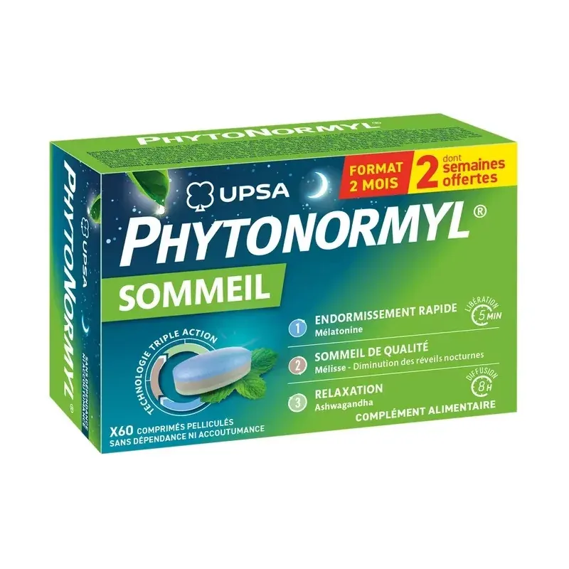 Upsa Phytonormyl Sommeil 60 comprimés - Univers Pharmacie