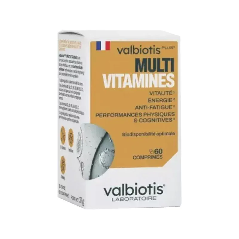 Valbiotis Plus Multivitamines 60 comprimés - Univers Pharmacie