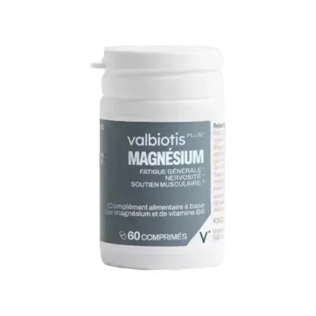 Valbiotis Plus Magnésium - Flacon de 60 comprimés