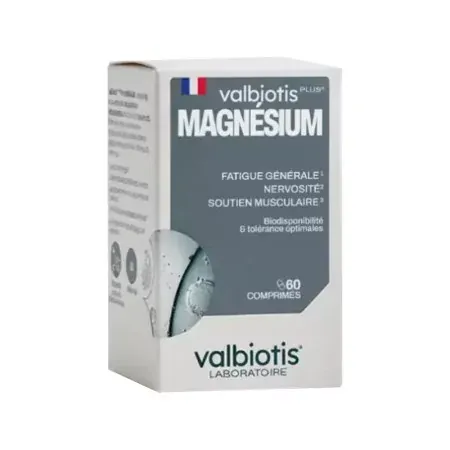Valbiotis Plus Magnésium 60 comprimés - Univers Pharmacie