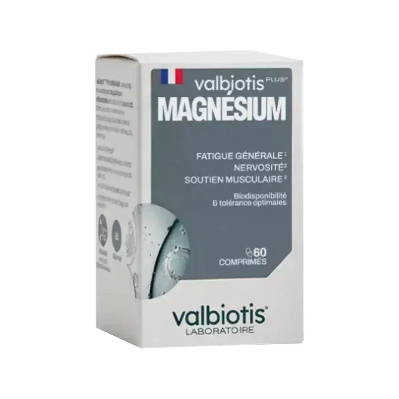 Valbiotis Plus Magnésium 60 comprimés - Univers Pharmacie