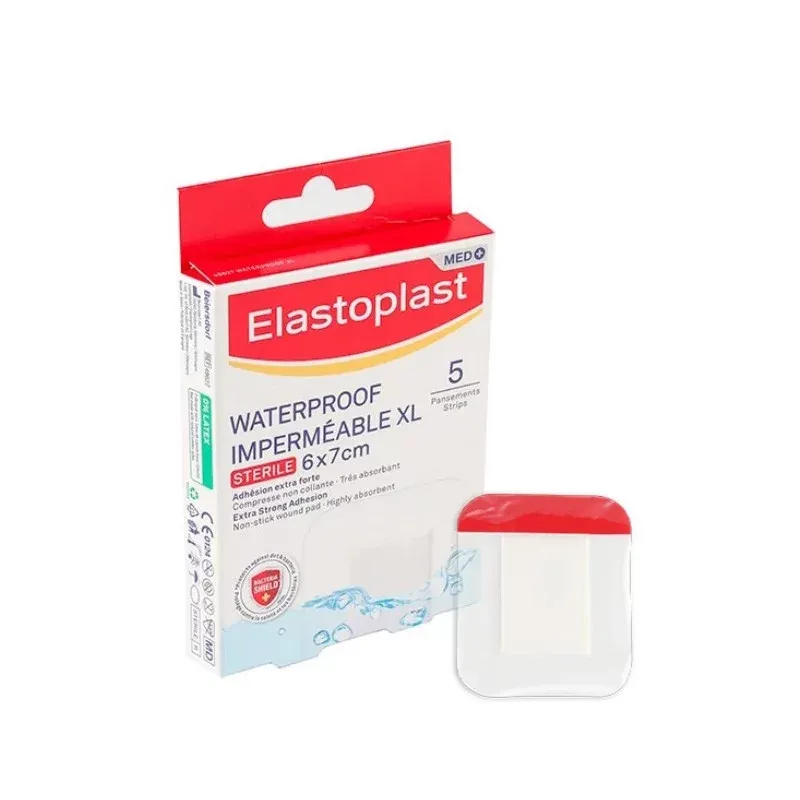 Elastoplast Med+ Imperméable XL Stérile 6X7cm 5 pansements - Univers Pharmacie
