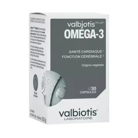 Valbiotis Plus Oméga-3 30 capsules - Univers Pharmacie