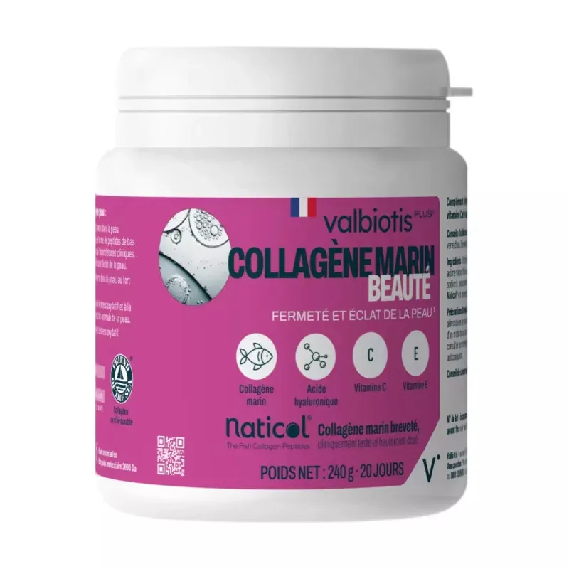 Valbiotis Plus Collagène Marin Beauté 240g - Univers Pharmacie