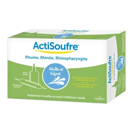 ActiSoufre 30 ampoules - Univers Pharmacie