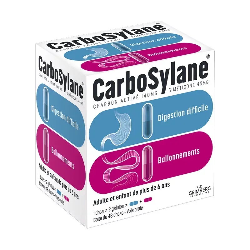 CarboSylane 48 doses - Univers Pharmacie