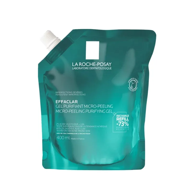 La Roche Posay Effaclar Gel Purifiant Micro-Peeling Recharge 400ml - Univers Pharmacie