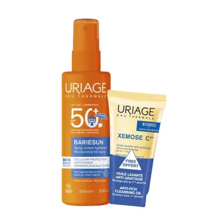 Uriage Bariesun Spray Enfant Hydratant SPF50+ 200ml + Huile Lavante 50ml - Univers Pharmacie