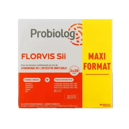 Probiolog Florvis Sii arôme framboise 2X28 sticks orodispersibles - Univers Pharmacie