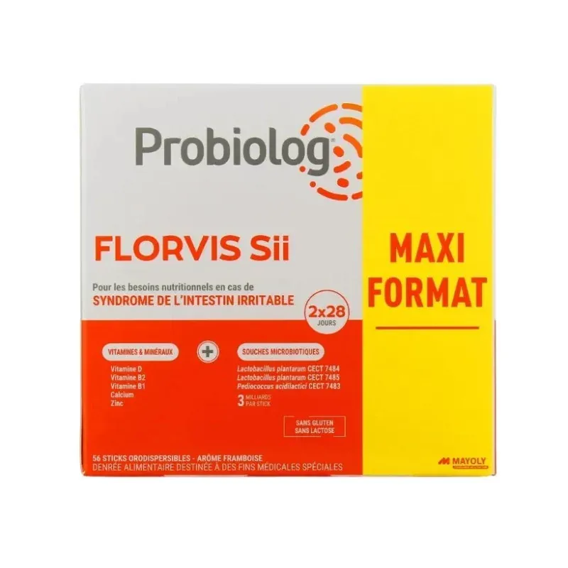 Probiolog Florvis Sii arôme framboise 2X28 sticks orodispersibles - Univers Pharmacie