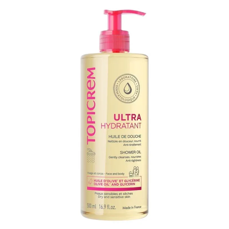 Topicrem Ultra Hydratant Huile de Douche 500ml - Univers Pharmacie