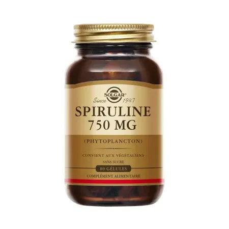 Solgar Spiruline 750mg 100 comprimés - Univers Pharmacie