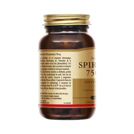 Solgar Spiruline 750mg 80 gélules - Conseils d'utilisation