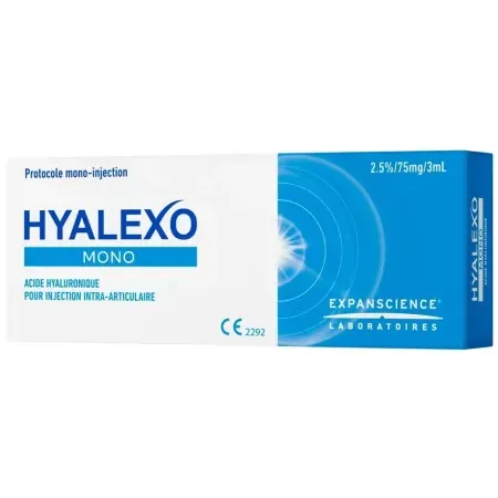 Hyalexo Mono 2,5%/75mg/3ml - Univers Pharmacie