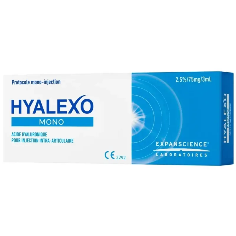 Hyalexo Mono 2,5%/75mg/3ml - Univers Pharmacie
