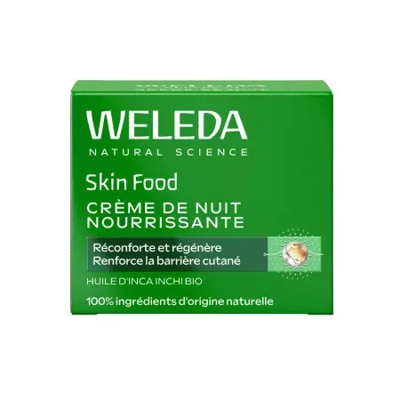 Weleda Skin Food Visage Crème de Nuit Nourrissante Bio 40ml - boite d'emballage