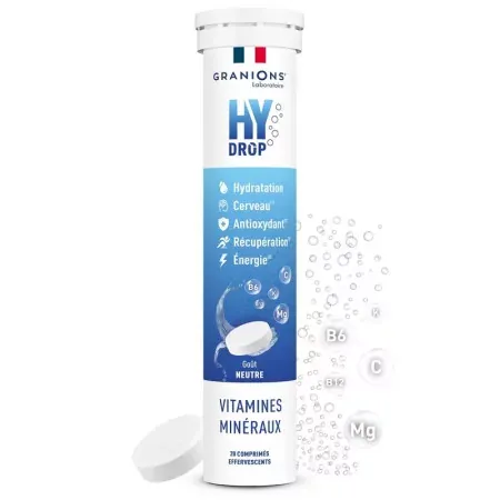 Granions Hydrop Arôme Neutre 20 comprimés effervescents