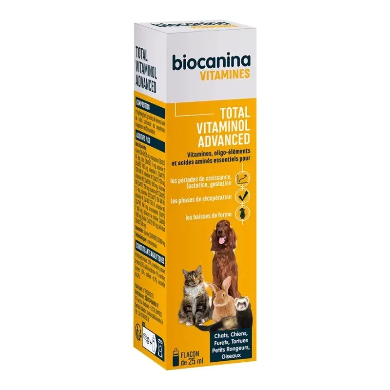 Biocanina Vitamines Total Vitaminol Advanced 25ml - Univers Pharmacie