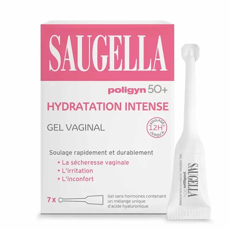 Saugella Poligyn 50+ Hydratation Intense Gel Vaginal 7 unidoses - Univers Pharmacie