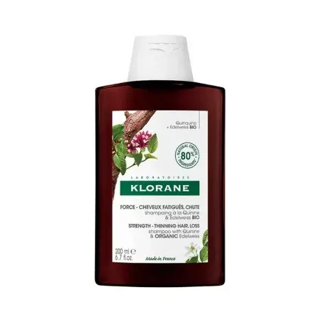 Klorane Shampooing à la Quinine & Edelweiss 200ml - Univers Pharmacie