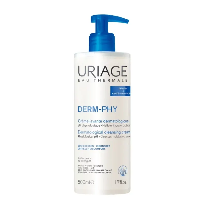 Uriage Derm-Phy Crème Lavante Dermatologique 500ml - Univers Pharmacie