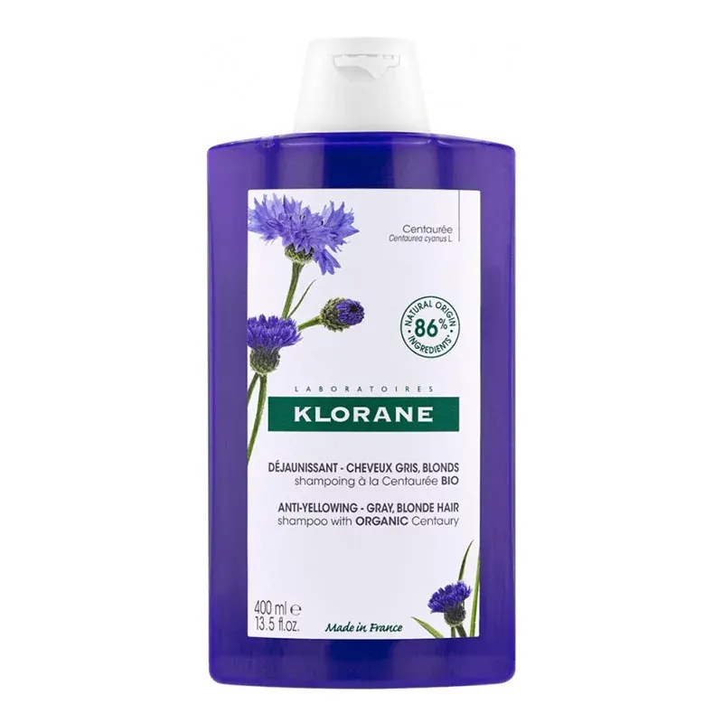 Klorane Shampooing Déjaunissant Centaurée 400ml - Univers Pharmacie