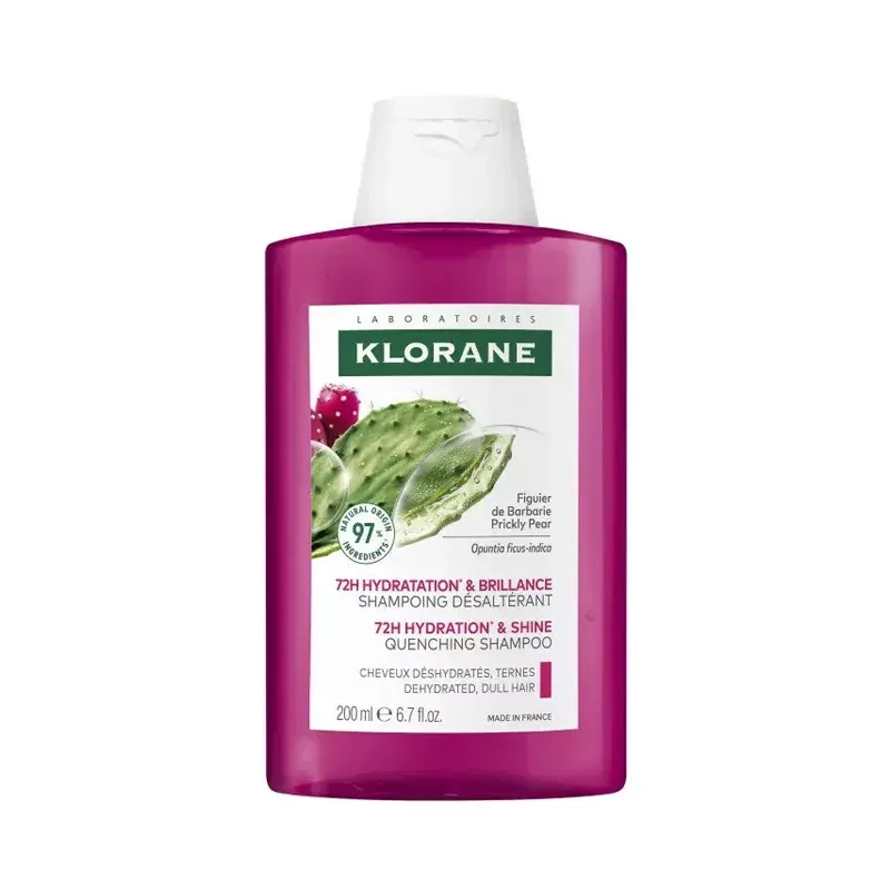 Klorane Shampoing Désaltérant 72H Hydratation & Brillance 200ml - Univers Pharmacie