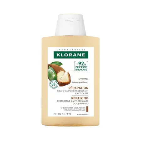 Klorane Réparation Cica-shampoing Régénérant & Anti-casse 200ml - Univers Pharmacie