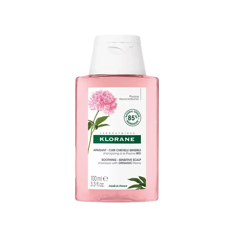 Klorane Shampoing Apaisant Pivoine Bio 100ml - Univers Pharmacie