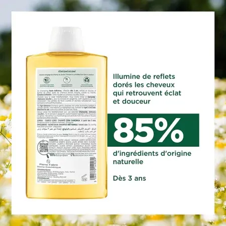 Klorane Shampooing à la Camomille 200ml - Ingrédients naturels