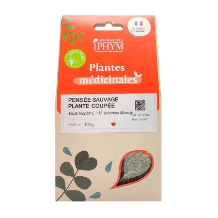 Iphym Plantes Médicinales Pensée Sauvage Plante Coupée 100g - Univers Pharmacie